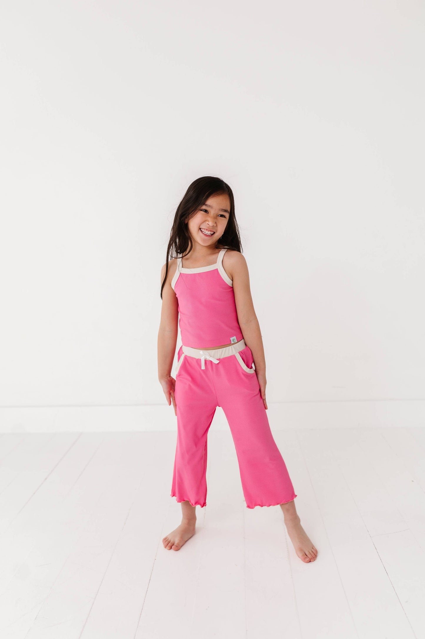 ROSEY | Ribbed Tank + Wide Leg Pants Set