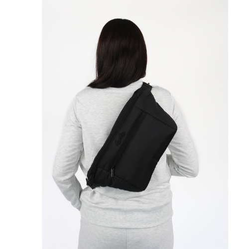 Ritzy Pack Fanny Pack & Crossbody Diaper Bag: Black
