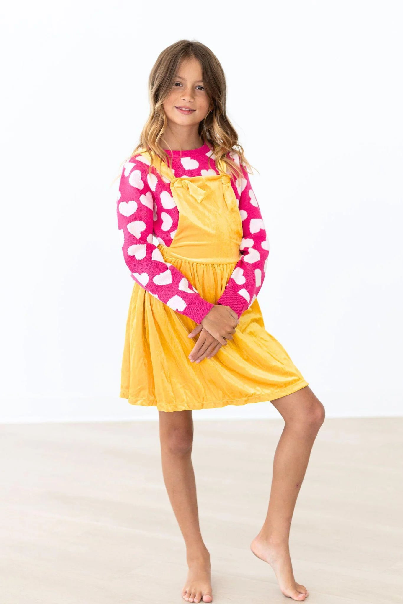 Neon Pink Hearts Sweater