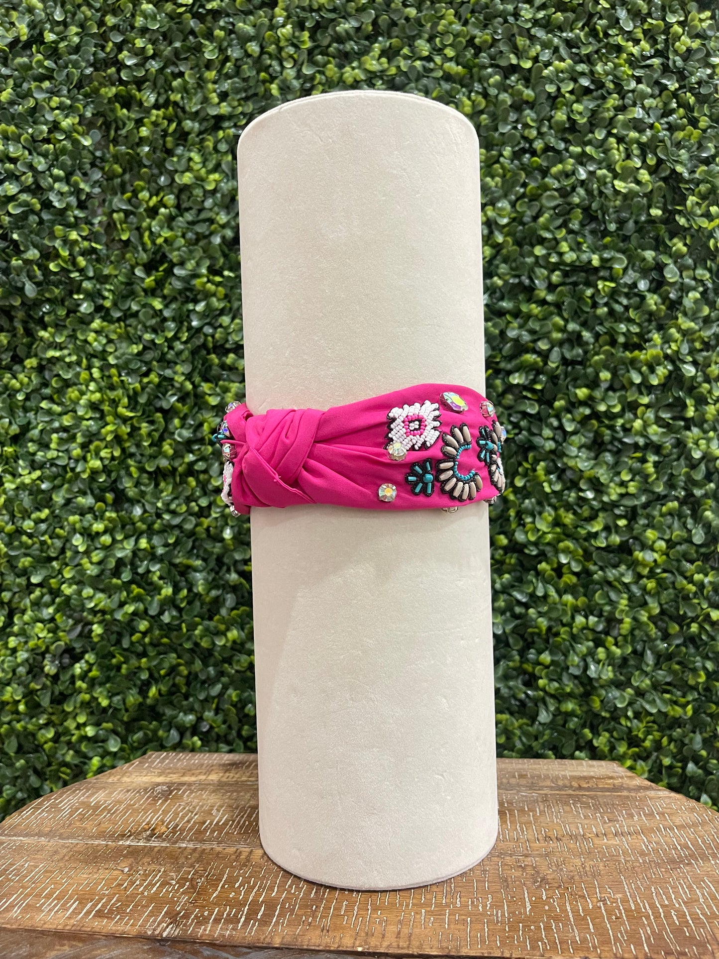 Fuschia Western Vibes Knot Headband