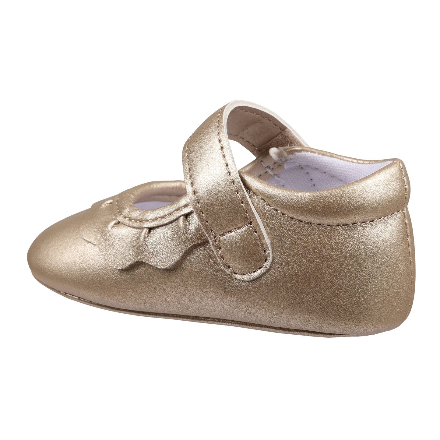 Amina Crib Shoe | Gold 3T