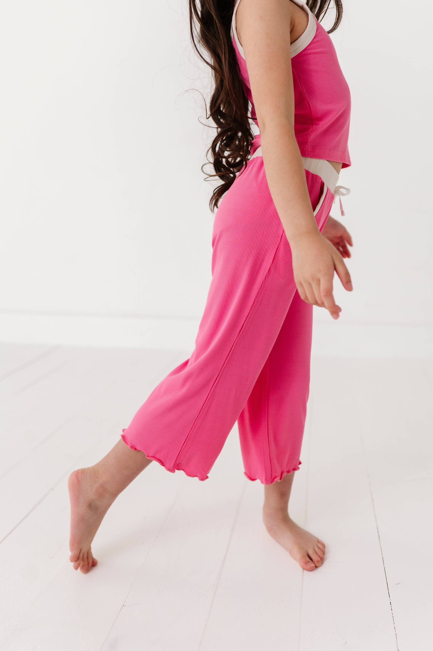 ROSEY | Ribbed Tank + Wide Leg Pants Set