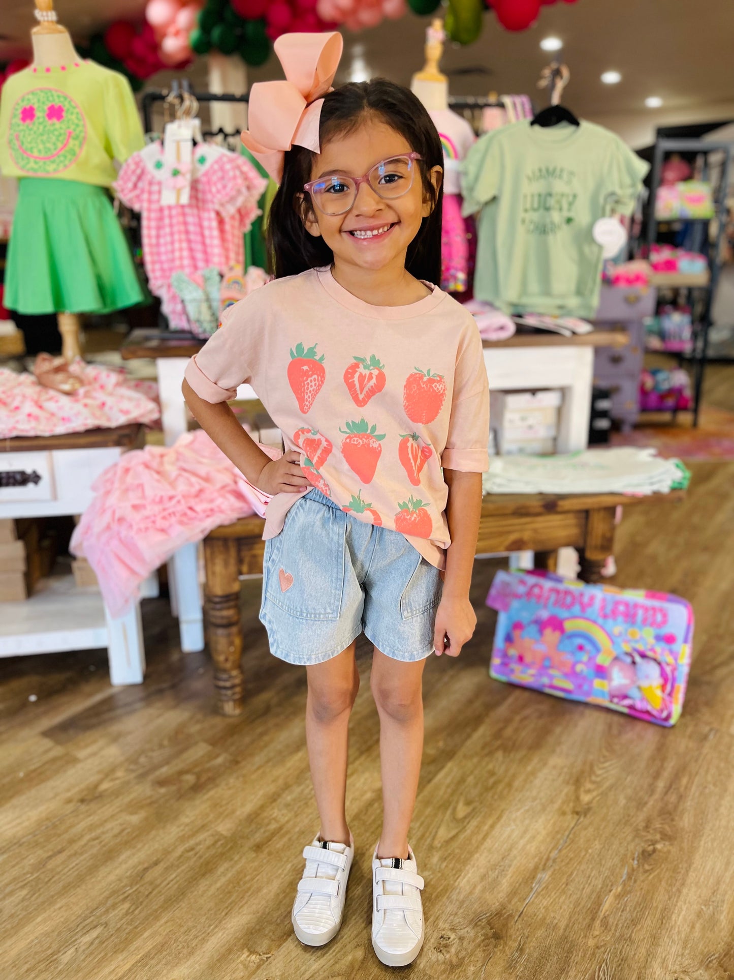 Denim Sweet Heart Shorts