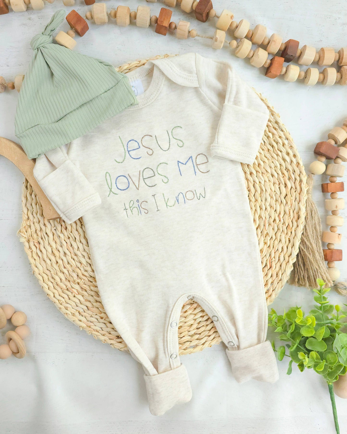 Baby Boy Romper | Jesus Loves Me