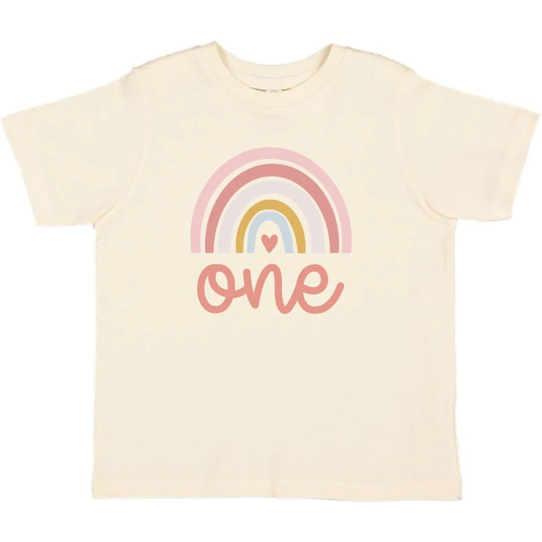 One Boho Rainbow Short Sleeve T-Shirt