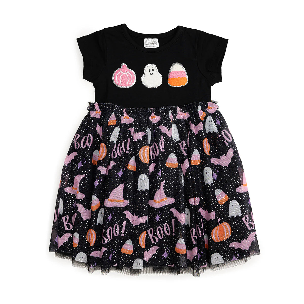 Boo Halloween Short Sleeve Dress