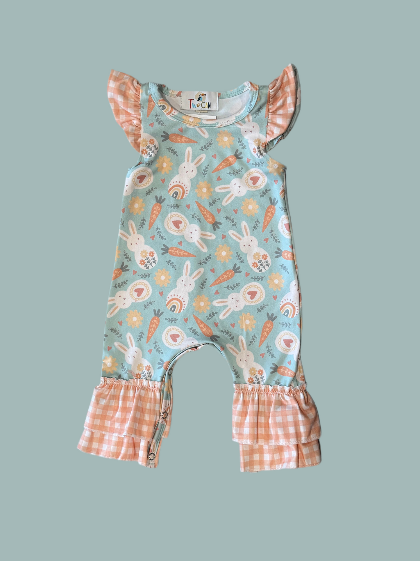 Bunnies & Carrots Infant Ruffle Romper