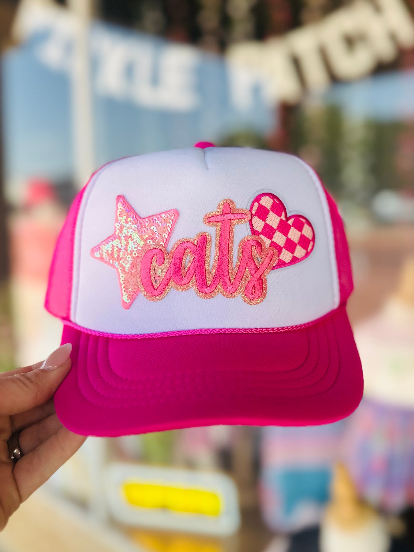 Pink Cats Gameday Hat - Youth