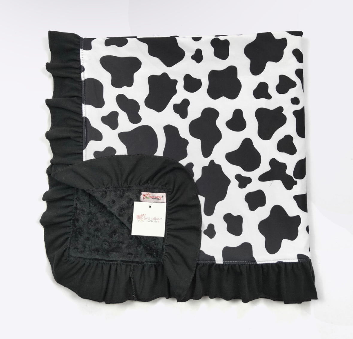 Minky Ruffle Baby Blanket