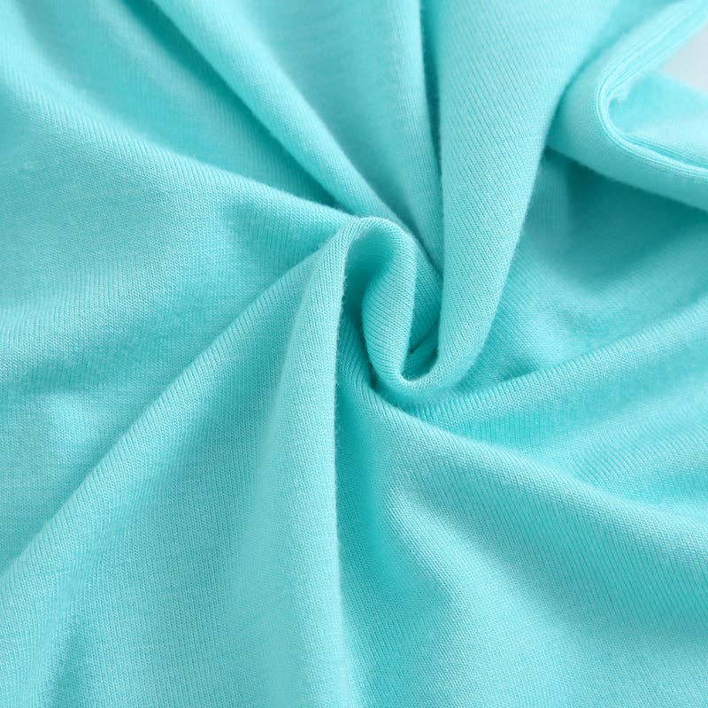Turquoise Zippered Romper NICU Friendly