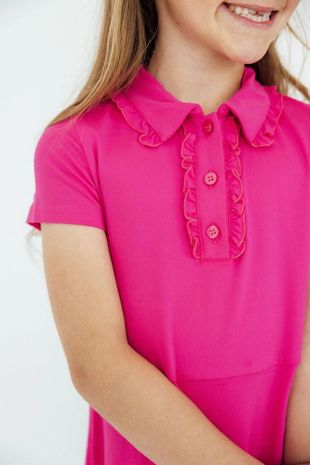 Hot Pink Polo Dress