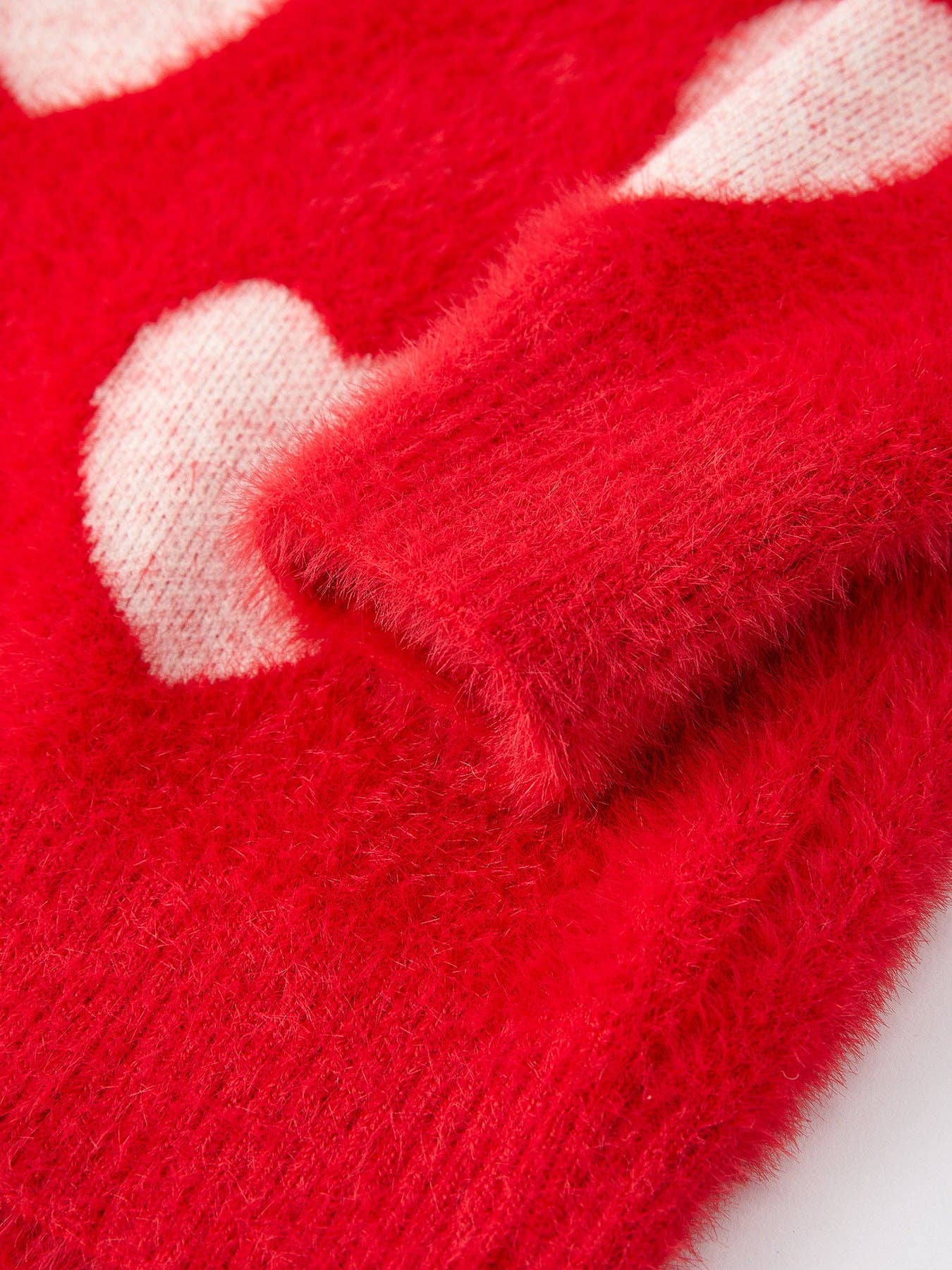 Fuzzy Heart Sweater