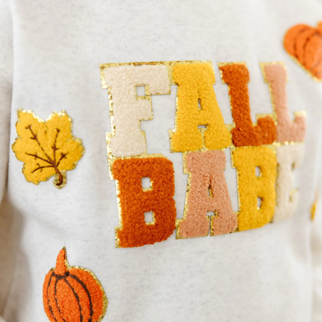Fall Babe Fun Patch Sweatshirt