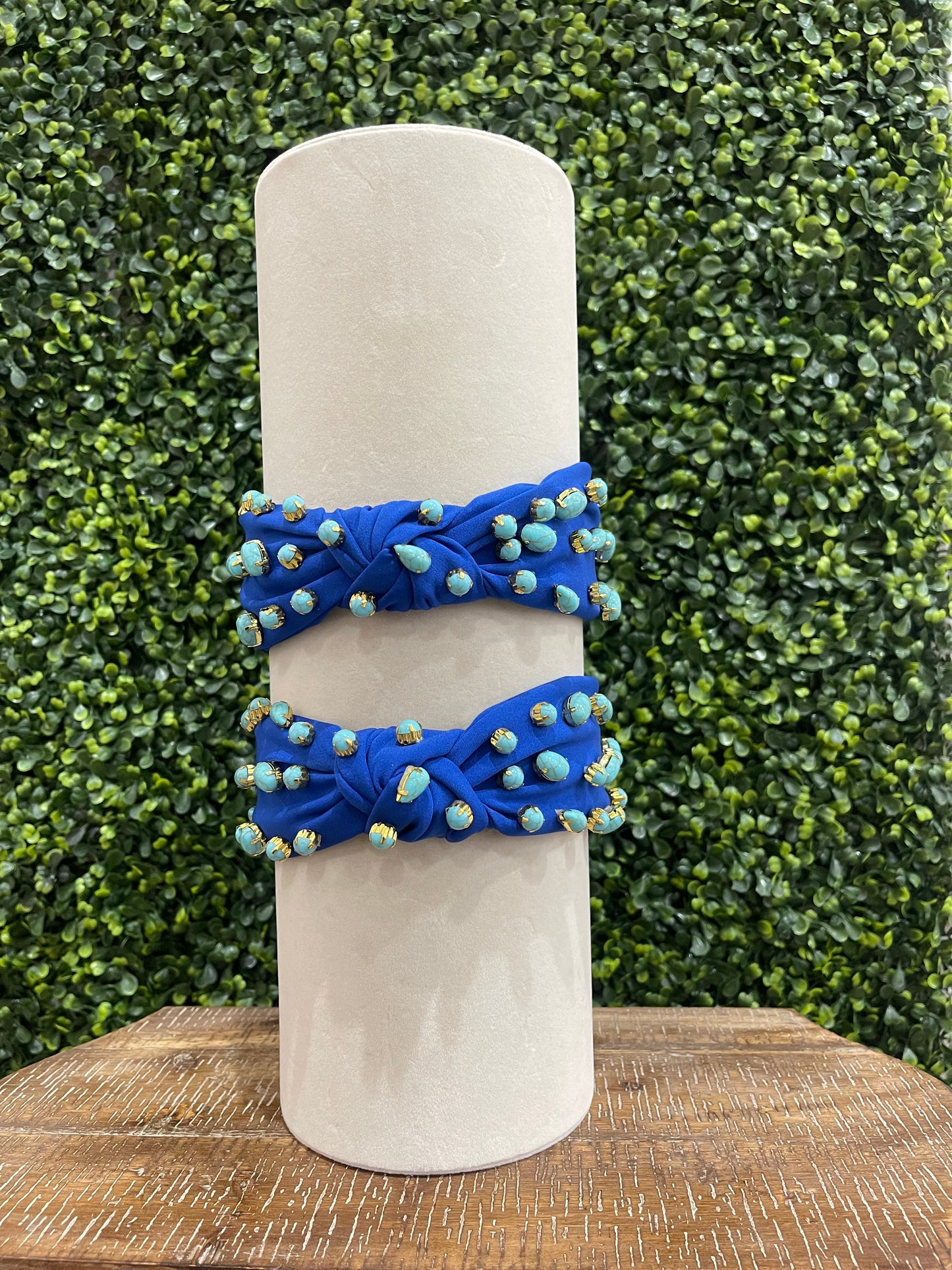 Royal Blue & Turquoise Stone Headband