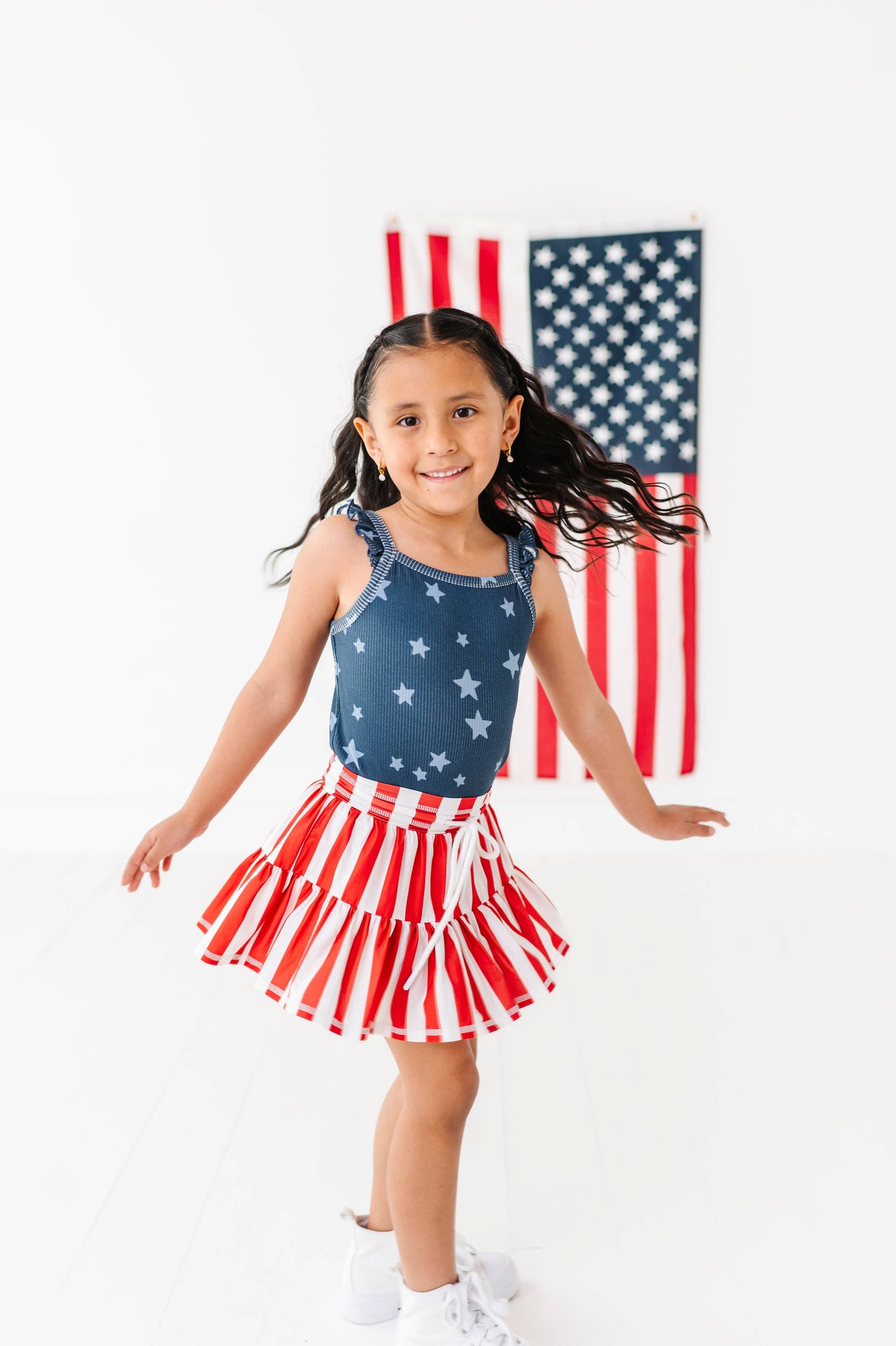 Spangled Star Ribbed Tank | JUNE 10