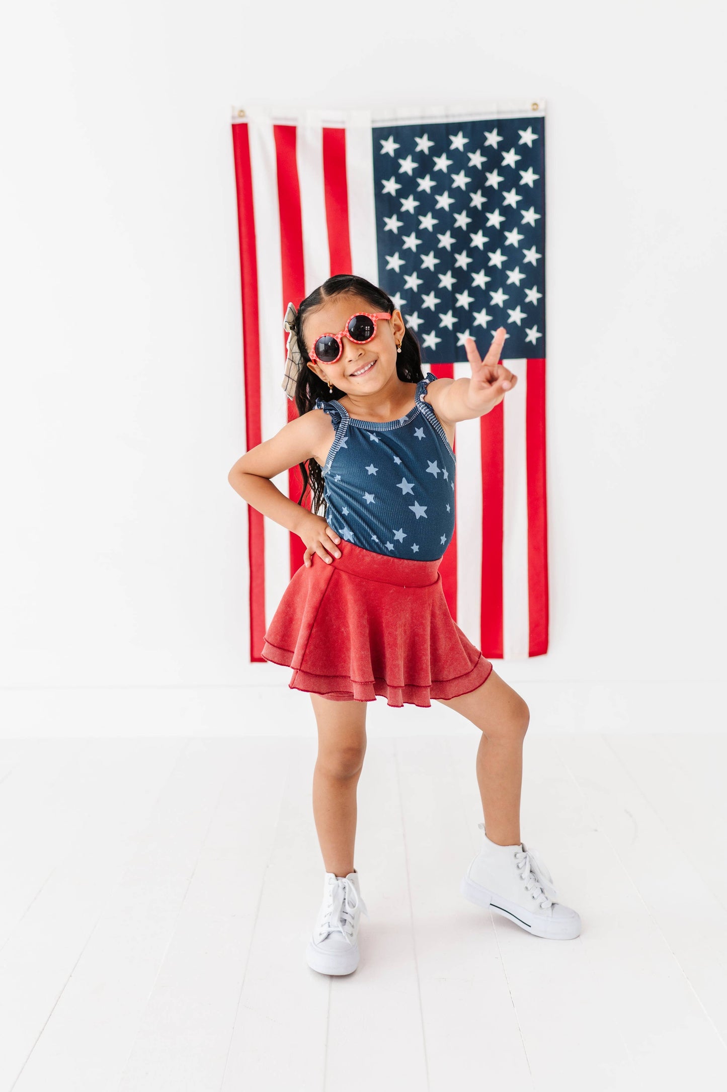 Spangled Star Ribbed Tank | JUNE 10