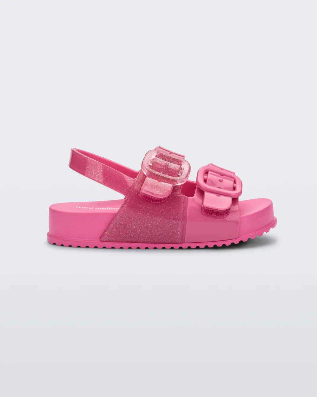 Mini Cozy Sandal | Pink Glitter (RUN SMALL)