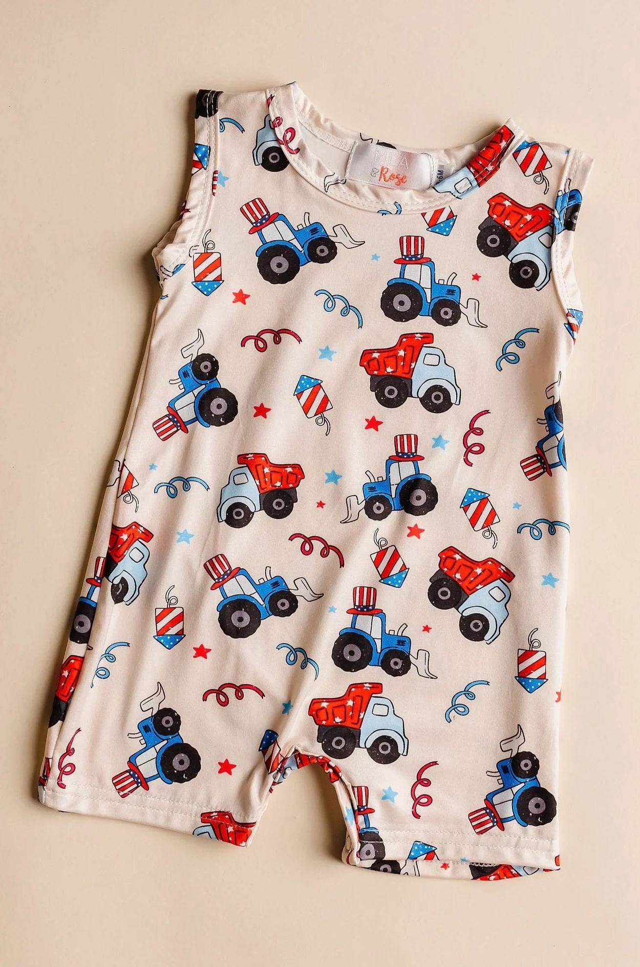 Patriotic Tractor Shortie