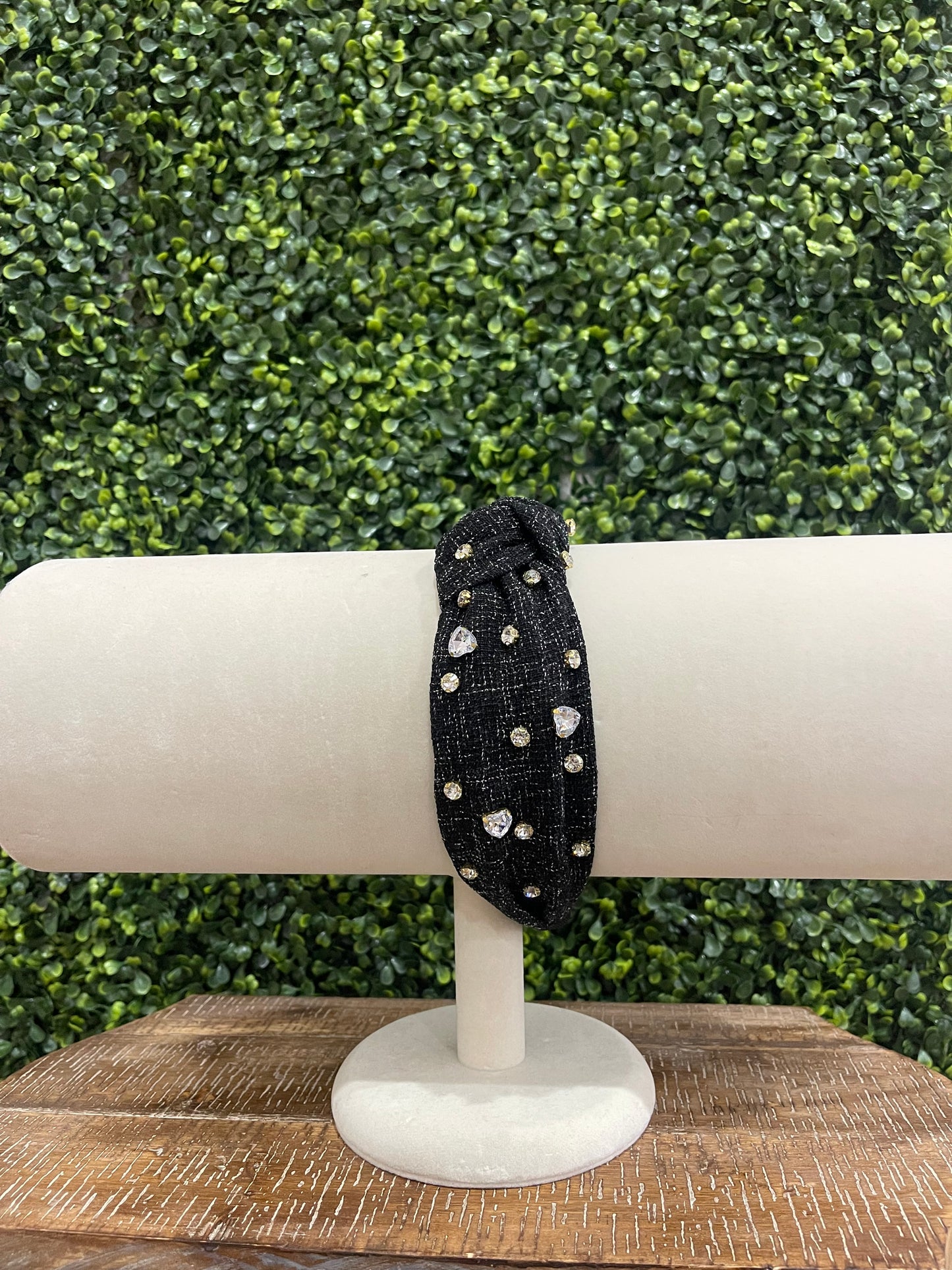 Tweed Embellished Headband