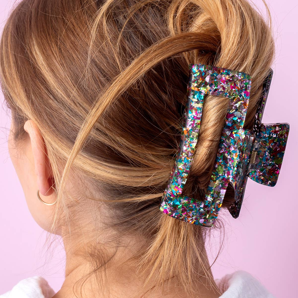Large Claw Clip | Colorful Confetti