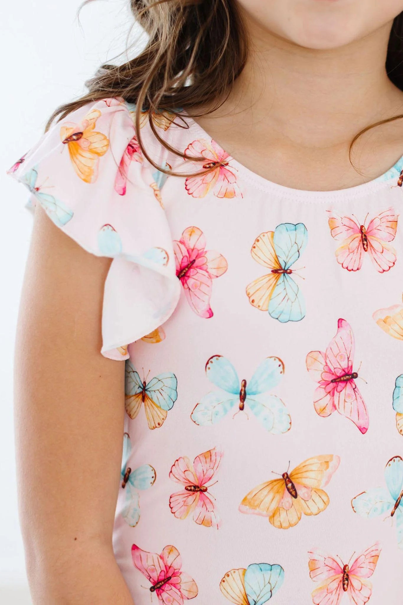 Butterfly Kisses Flutter Sleeve Leotard