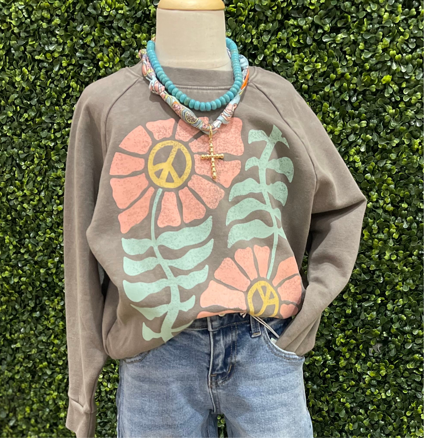 Peace Keeper Boxy Sweatshirt