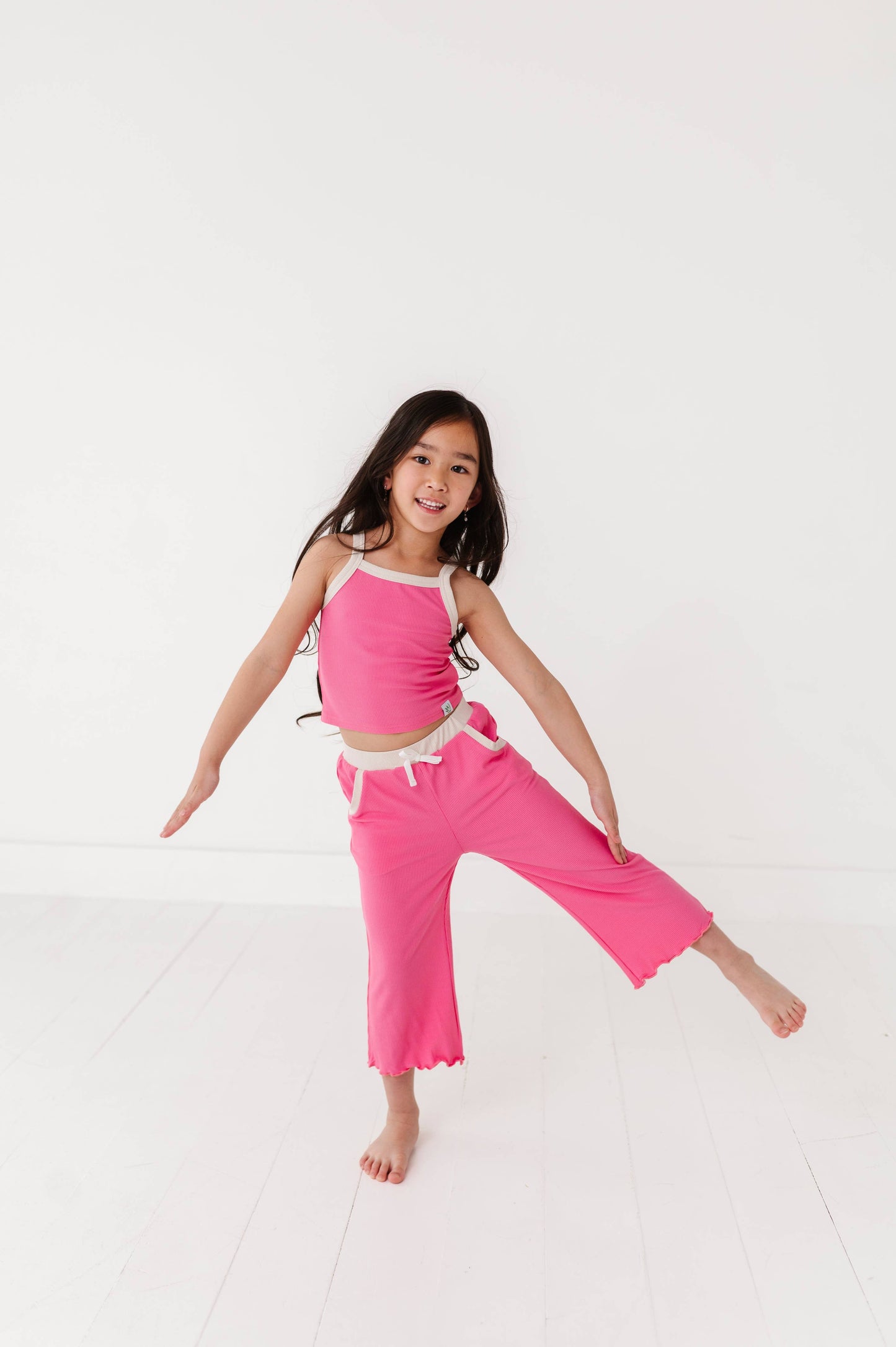 ROSEY | Ribbed Tank + Wide Leg Pants Set