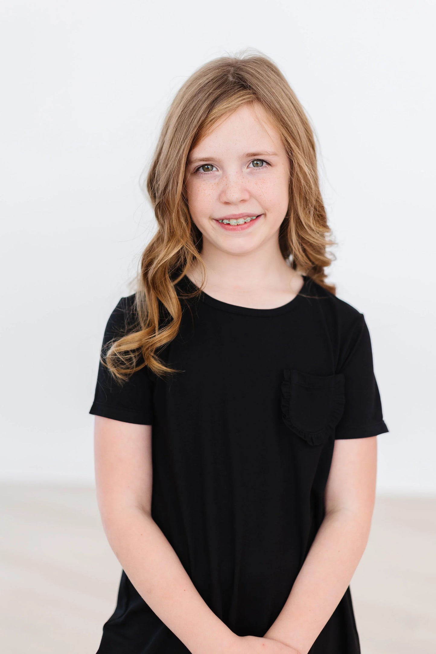 Black T-Shirt Pocket Dress