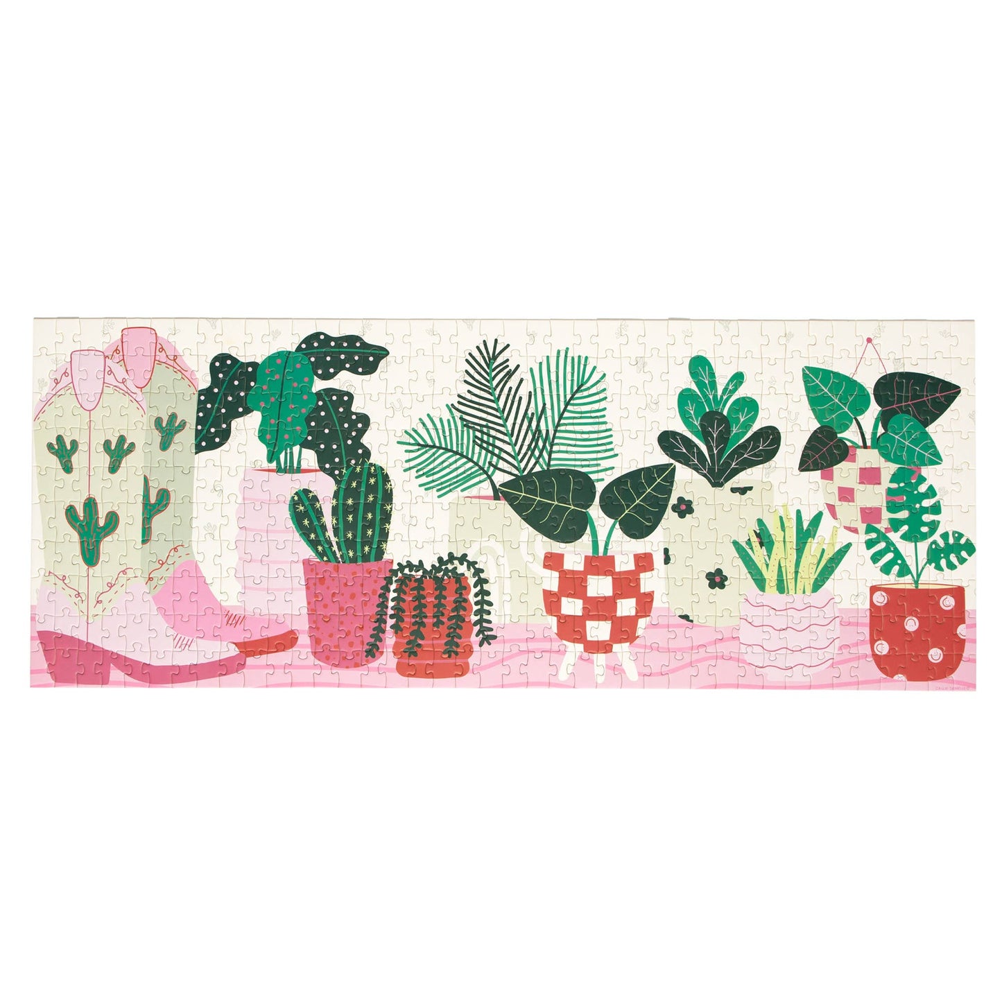Potted Plants - 400 Piece Panoramic Puzzle