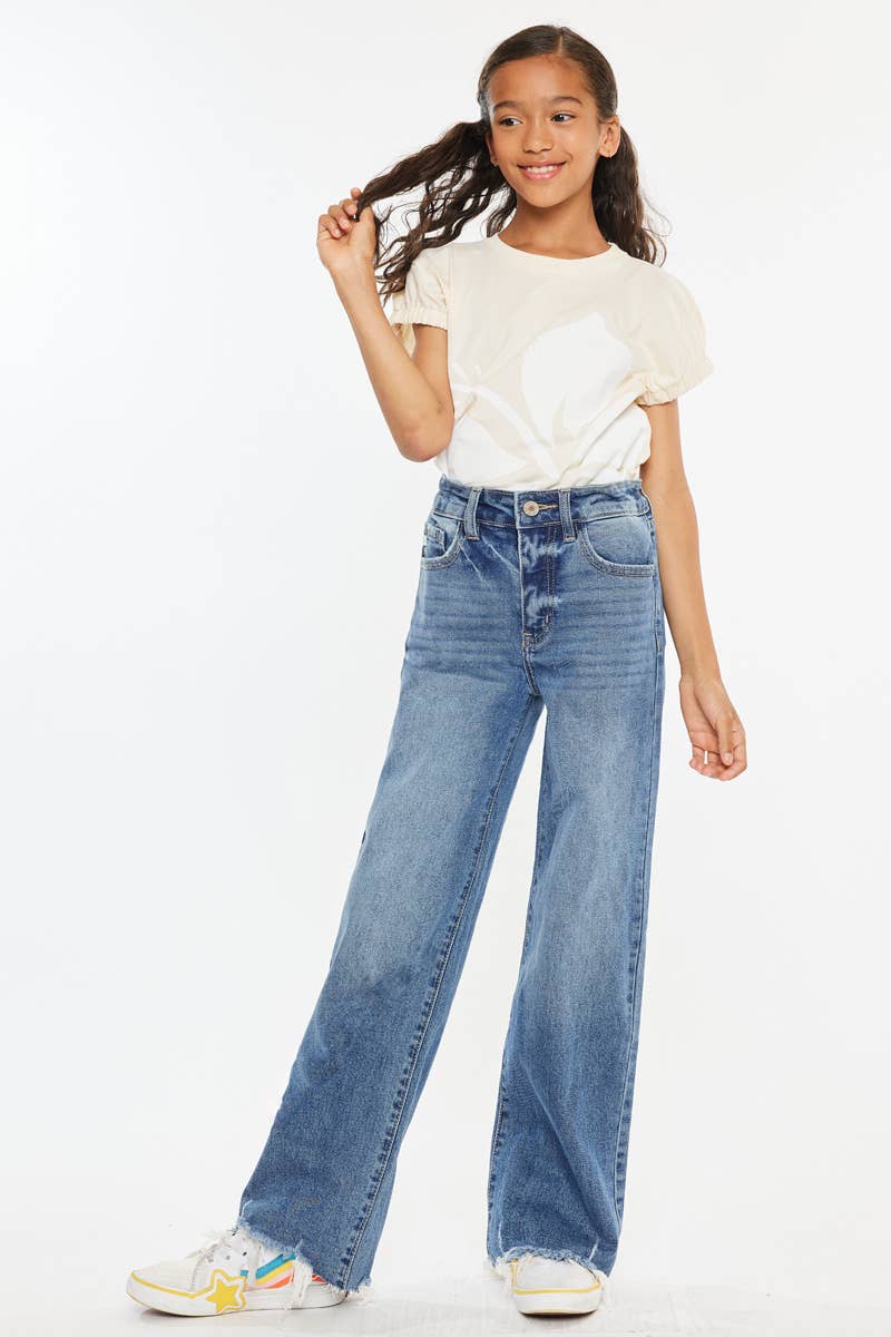 High Rise Wide Leg Jeans