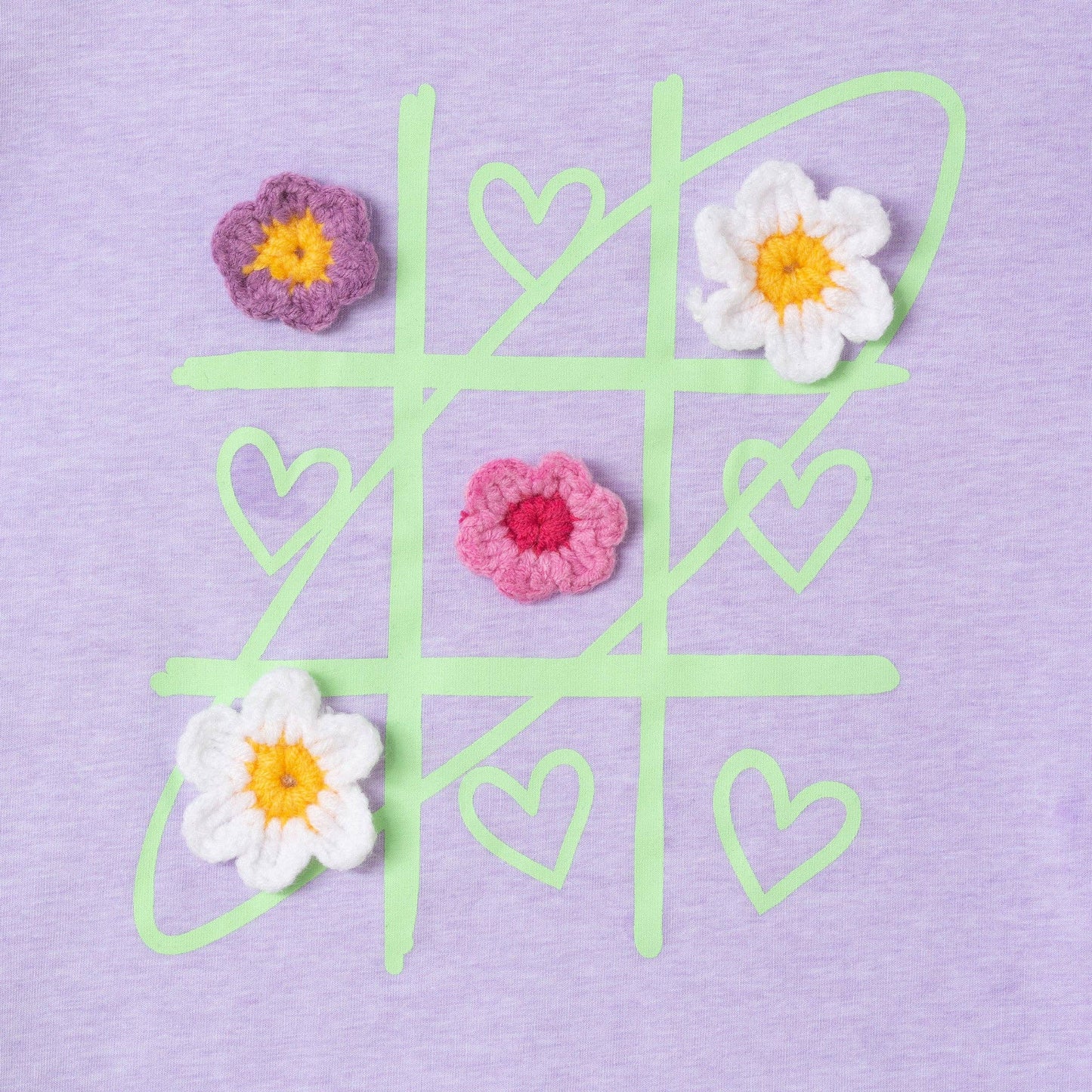 Crochet Tic Tac Toe Ruffle Tee