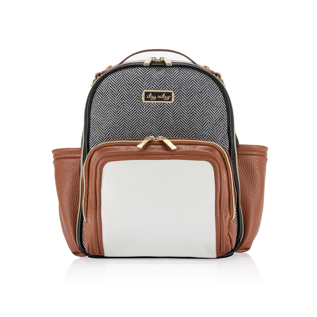 Mini Plus Diaper Bag Backpack | Coffee & Cream