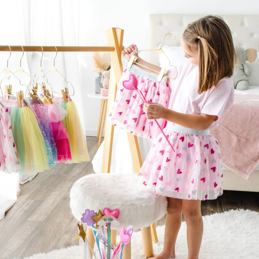 Glitter Heart Valentines Tutu