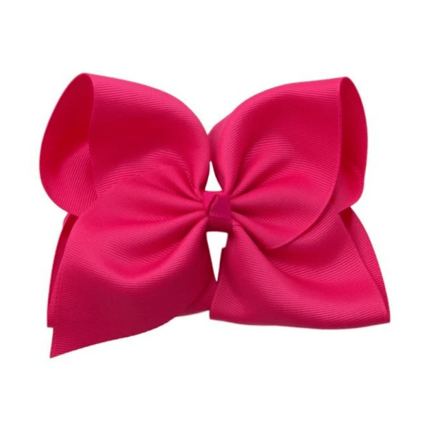 6” Solid Grosgrain Bow | Shocking Pink