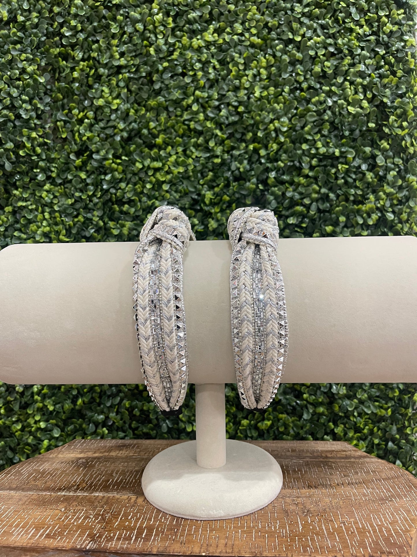 Silver Stud Embellished Headband