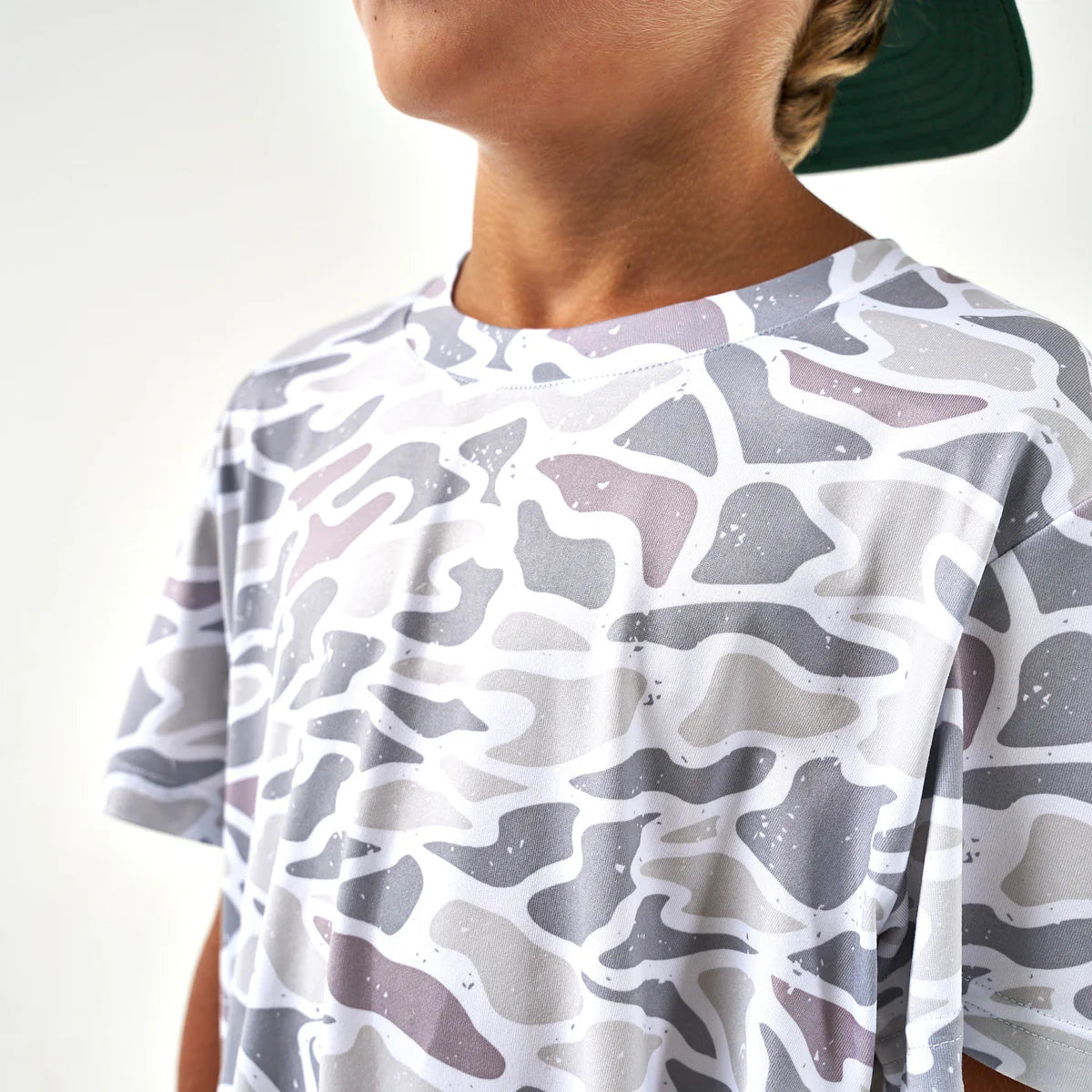 Youth Tee | Dri Fit Go To Tee | White Camo