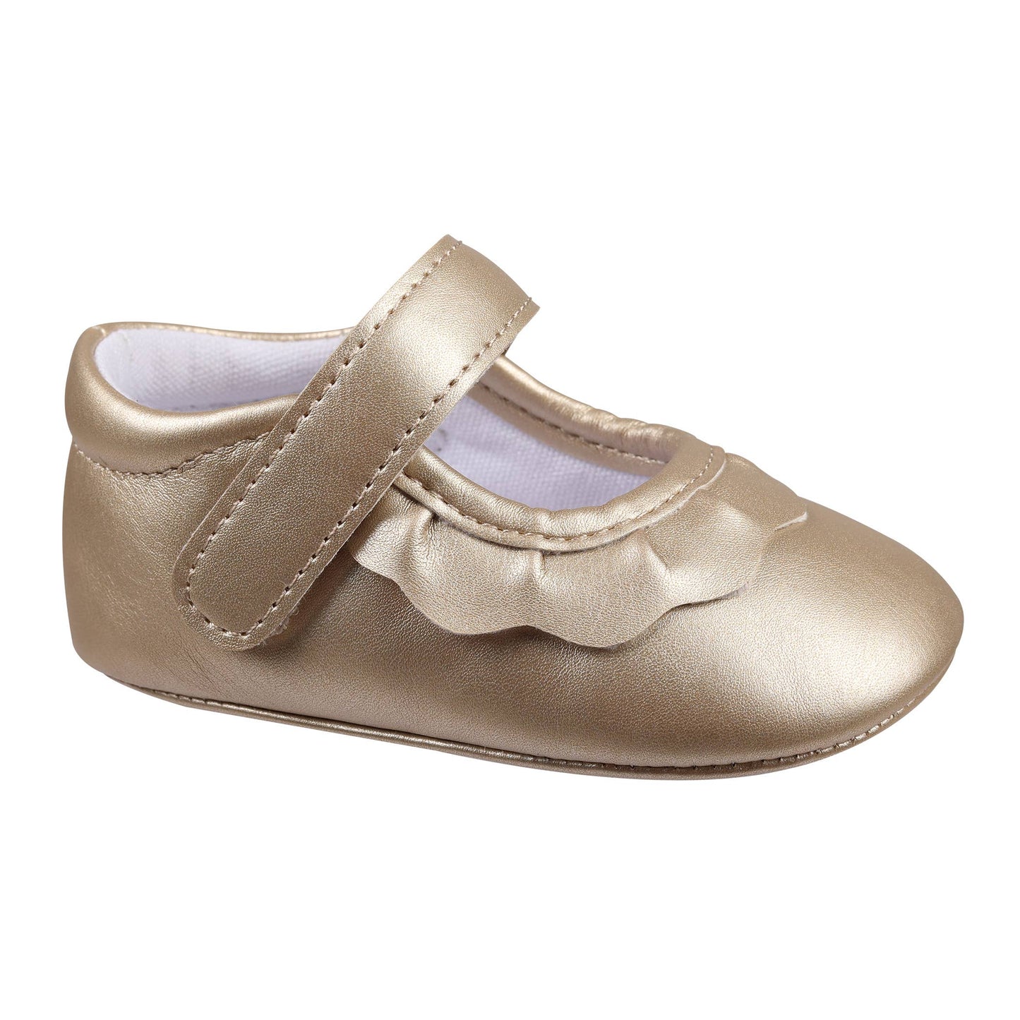 Amina Crib Shoe | Gold 3T