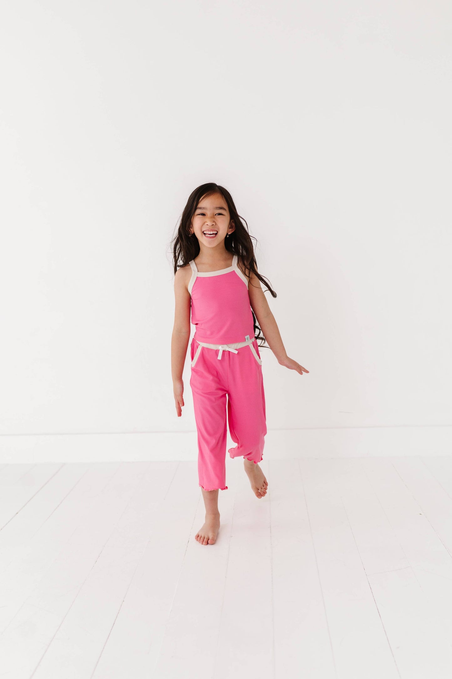 ROSEY | Ribbed Tank + Wide Leg Pants Set