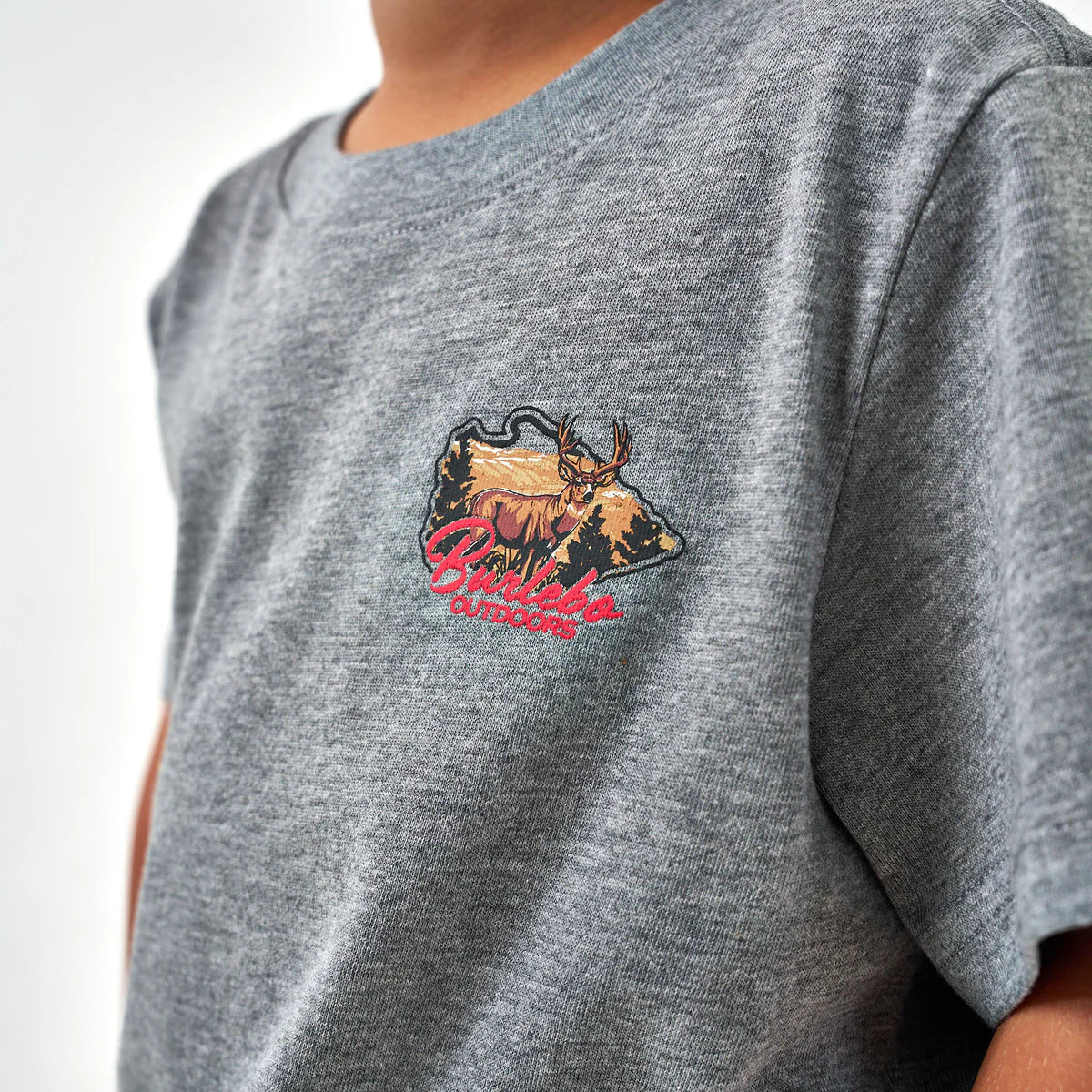 Youth Tee | Hill Country Buck | Dark Heather Grey
