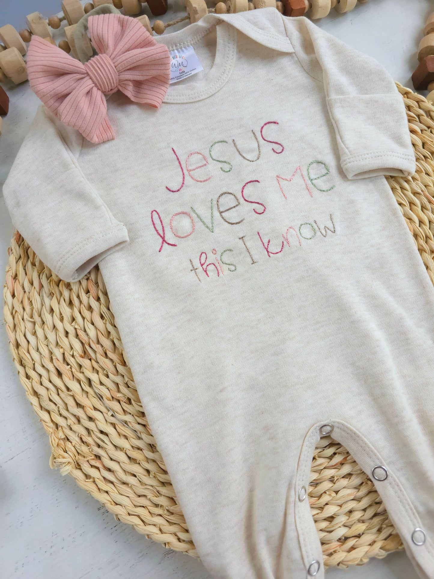 Jesus Loves Me Newborn Romper