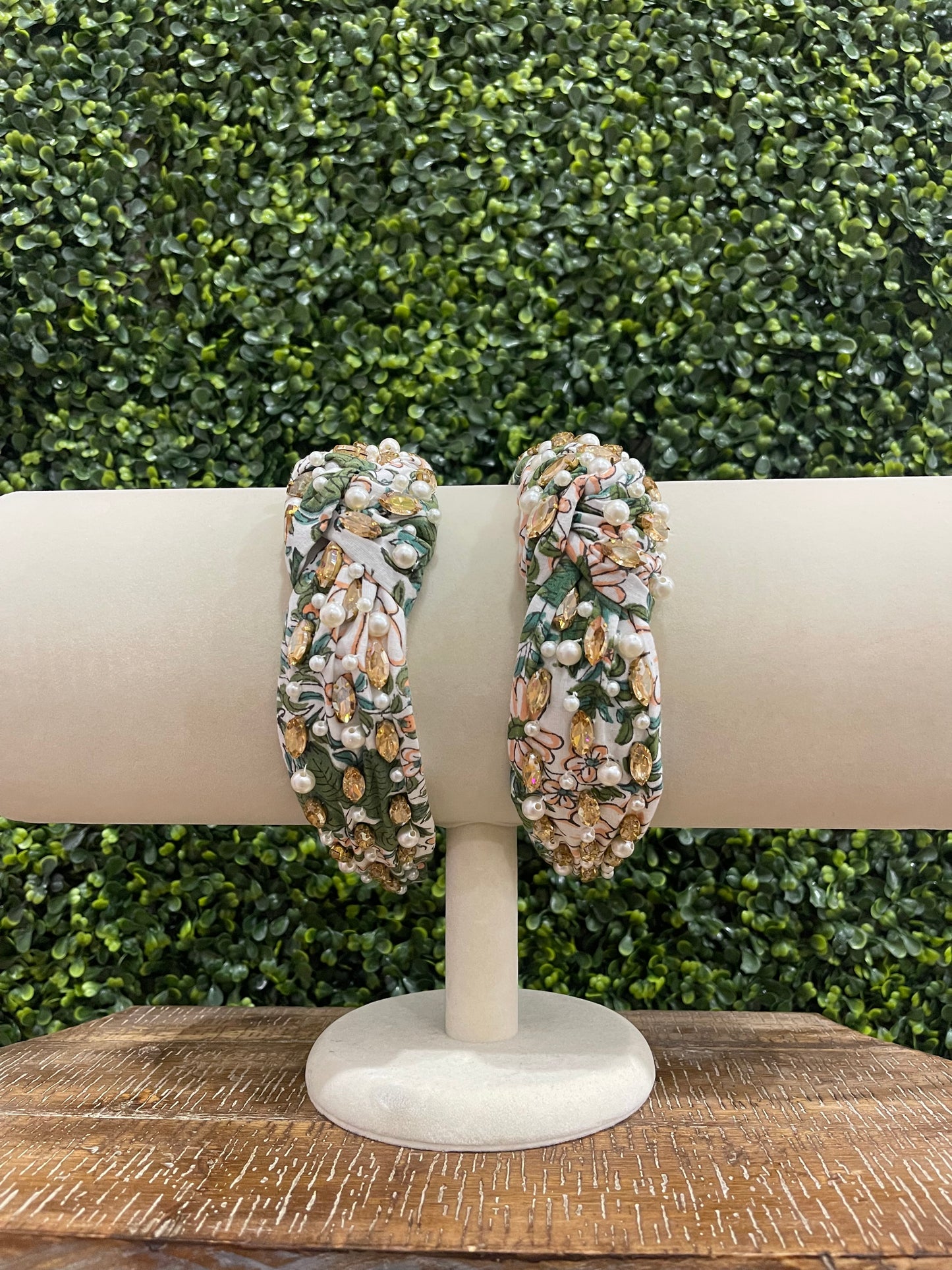 Botanical Leaf Embellished Headband