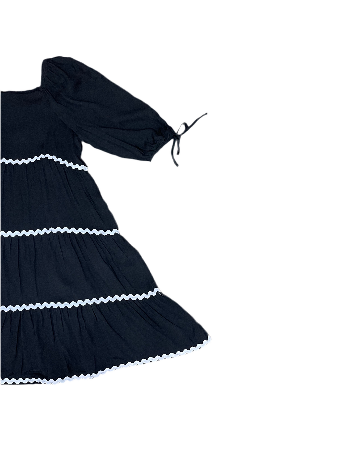 Ric Rac Trimmed Square Neck Dress