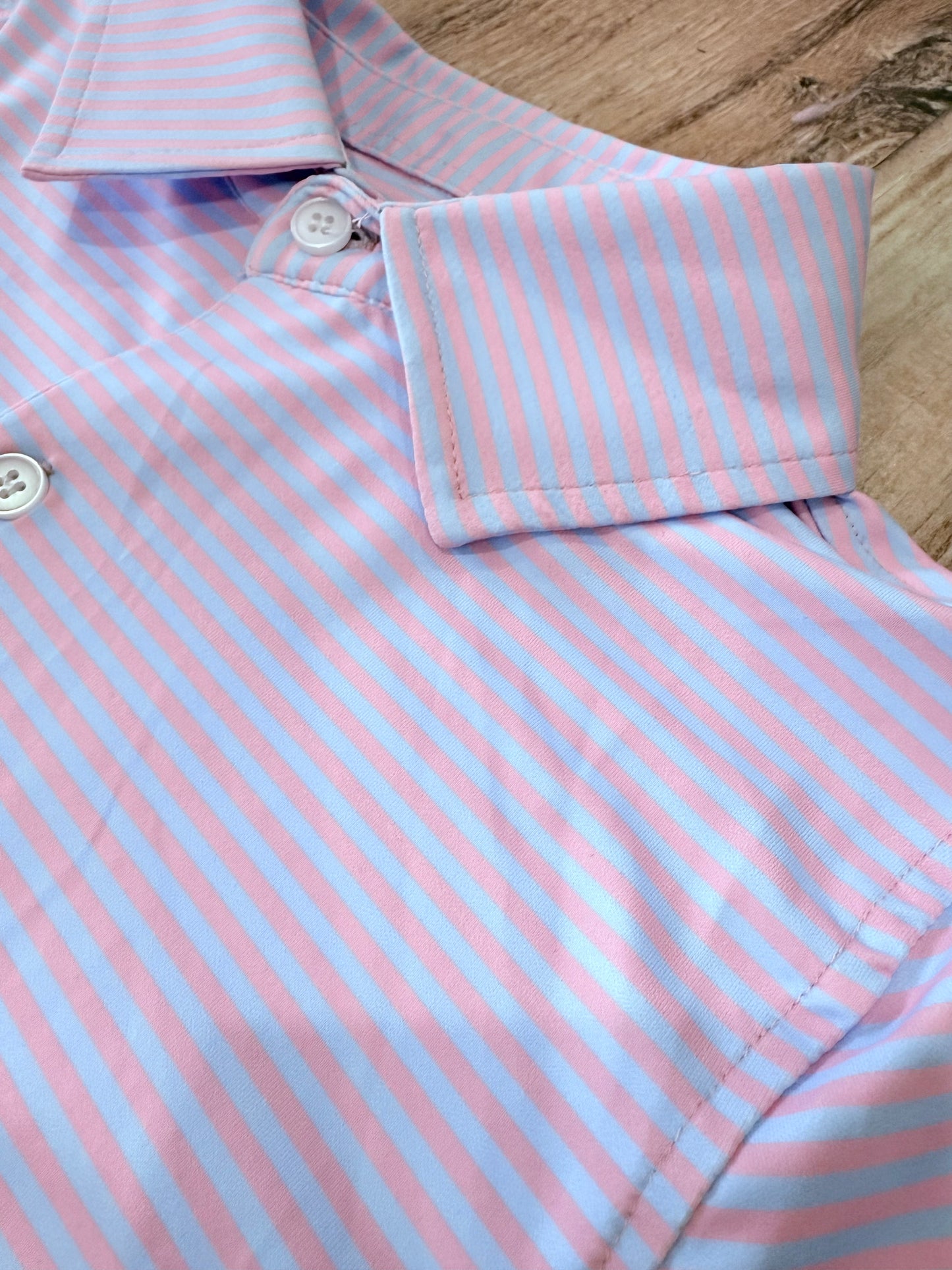 Cotton Candy Stripe Boy Polo | 6-16