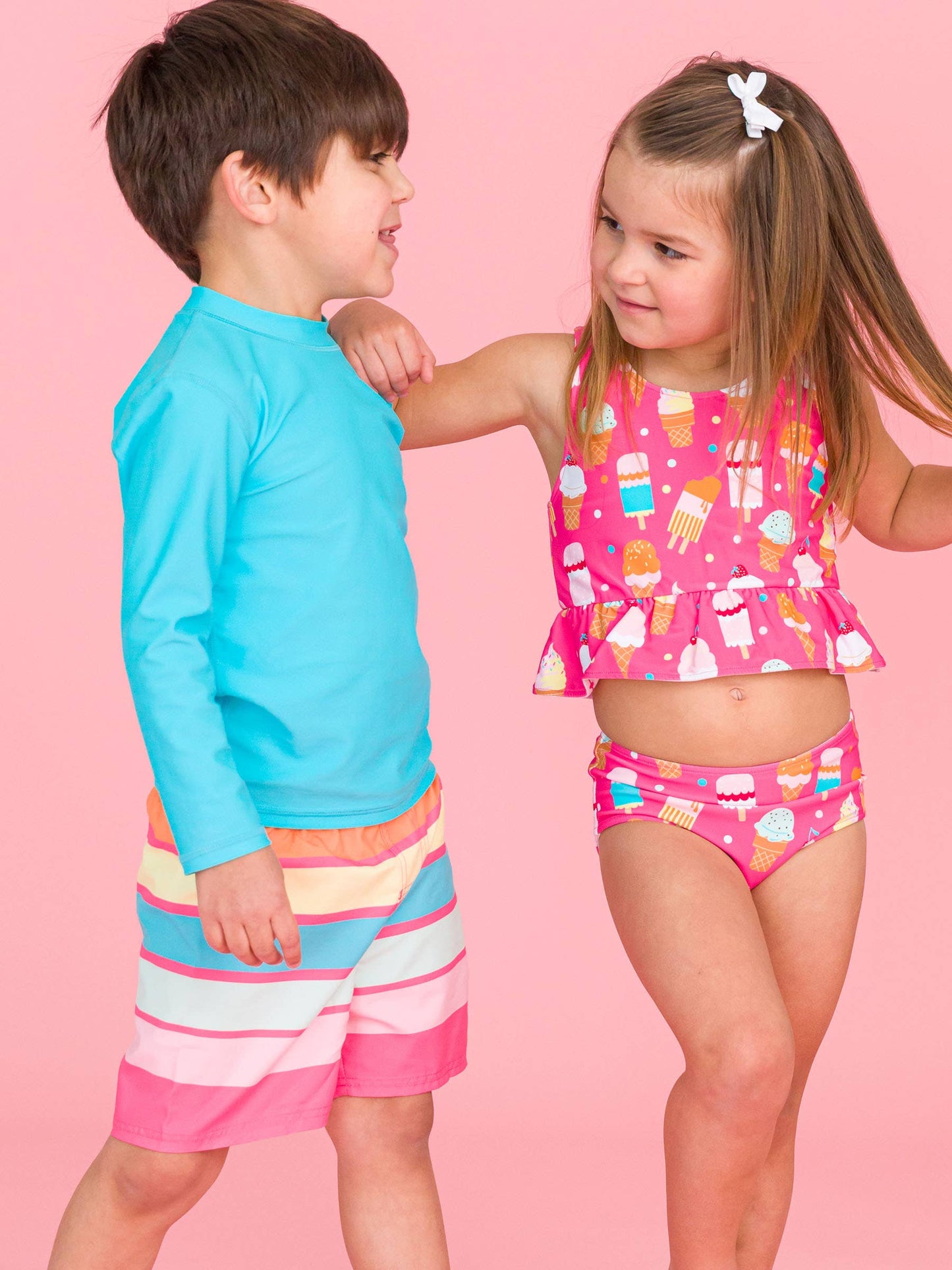 Bright Aqua Long Sleeve Rash Guard