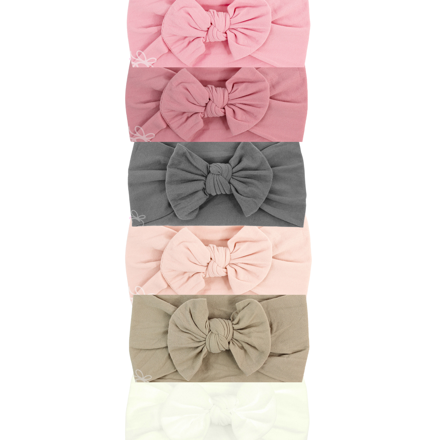 Stretchy Bow Baby Headband Bundle : 6 Colors