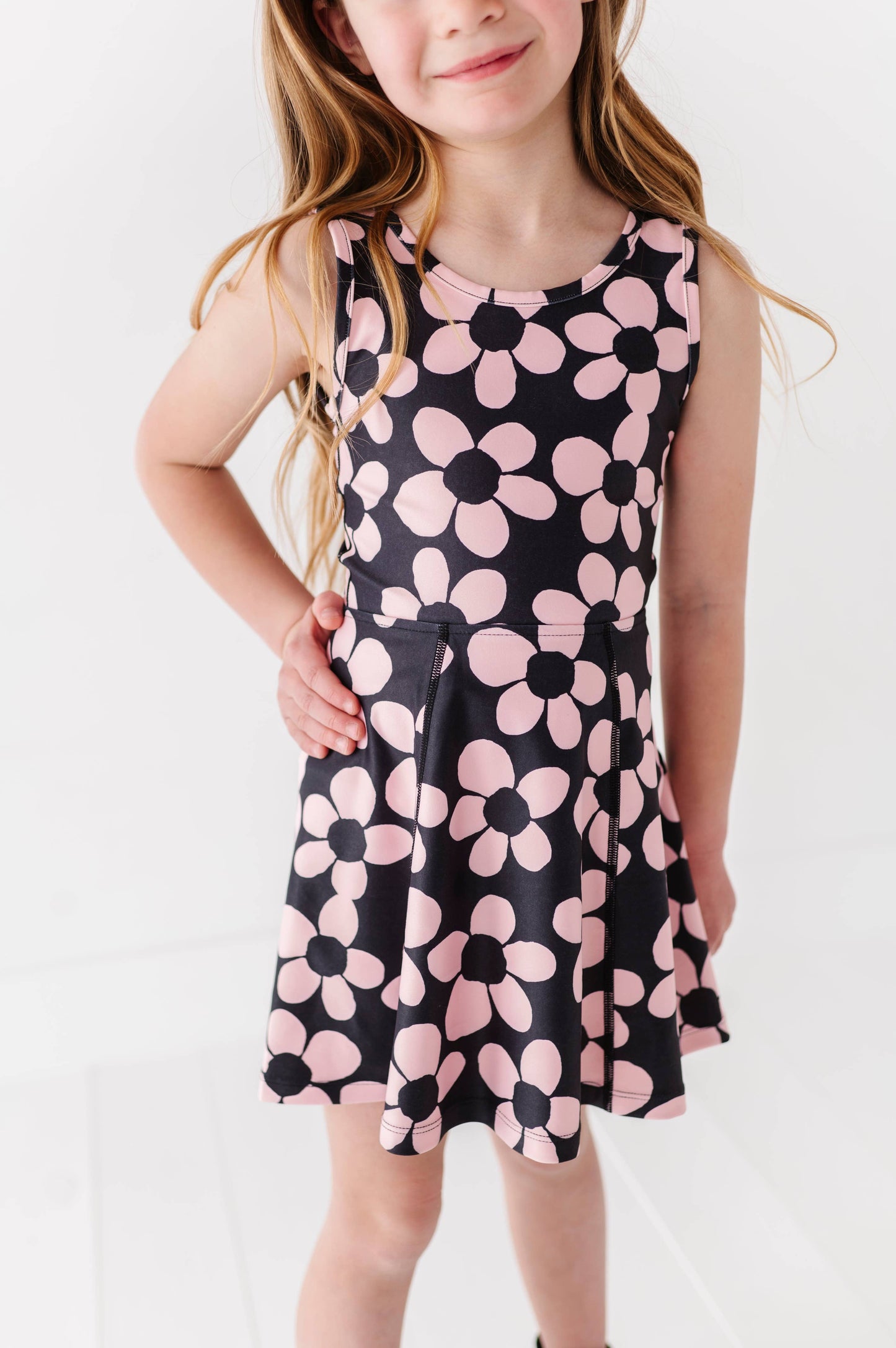 Retro Daisy | Twisty Back Dress + Detached Shorts