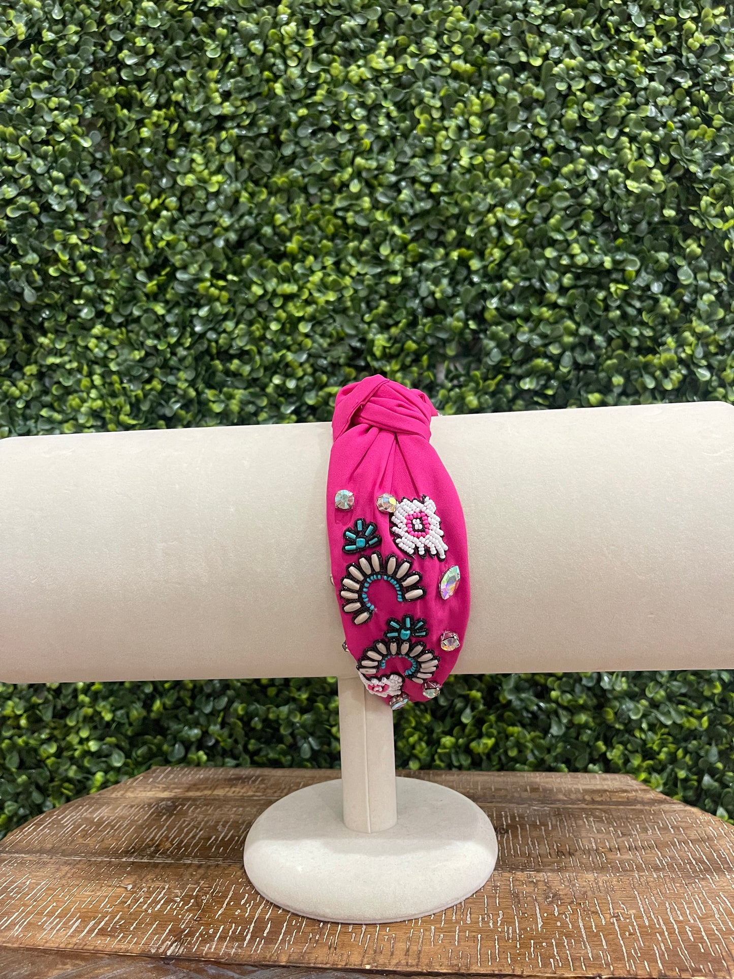 Fuschia Western Vibes Knot Headband