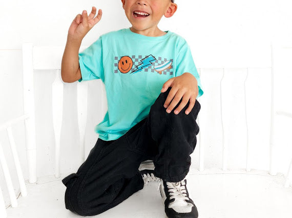 Happy Skater Dude Short Sleeve T-Shirt
