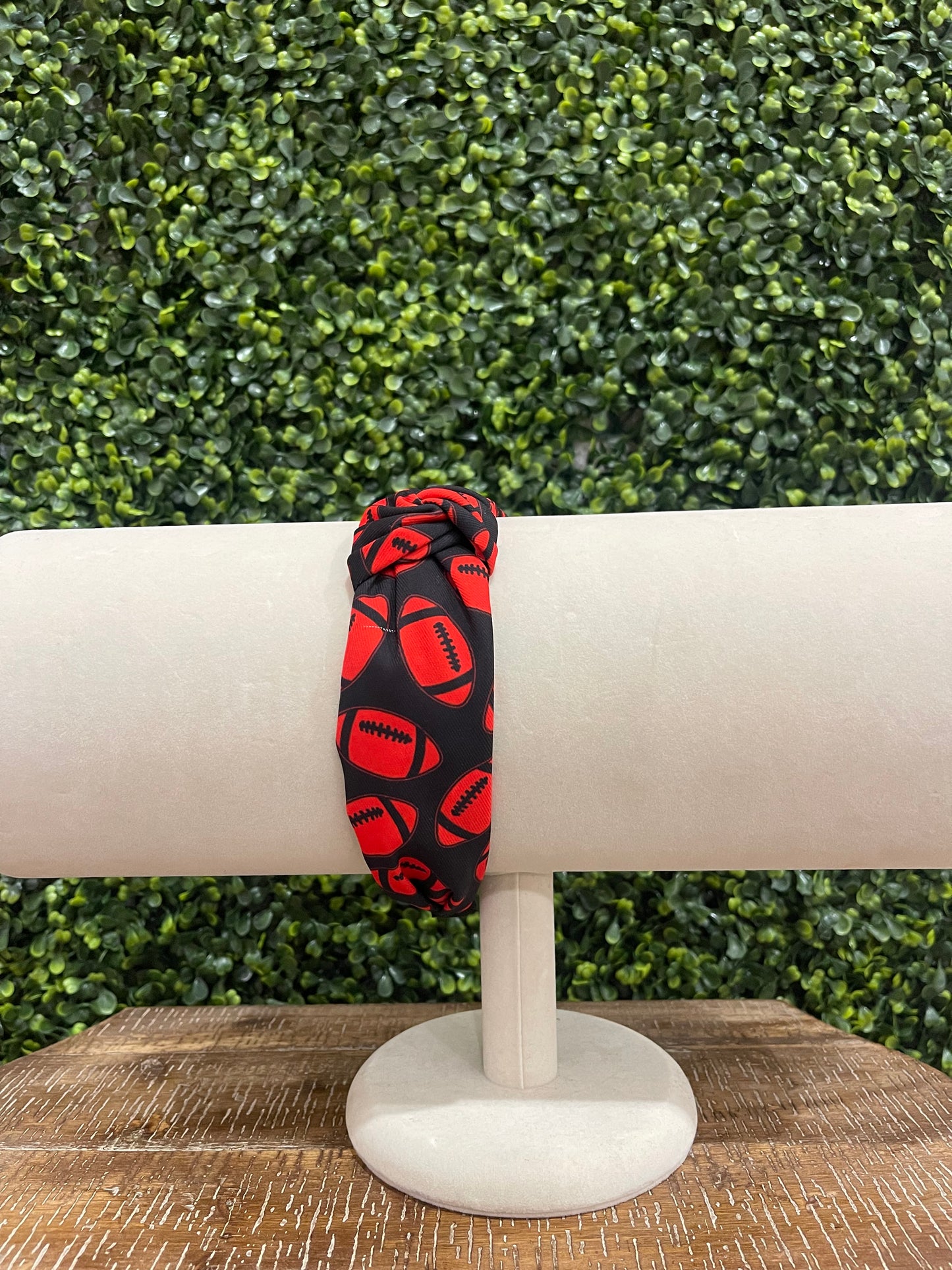 Red & Black Football Headband