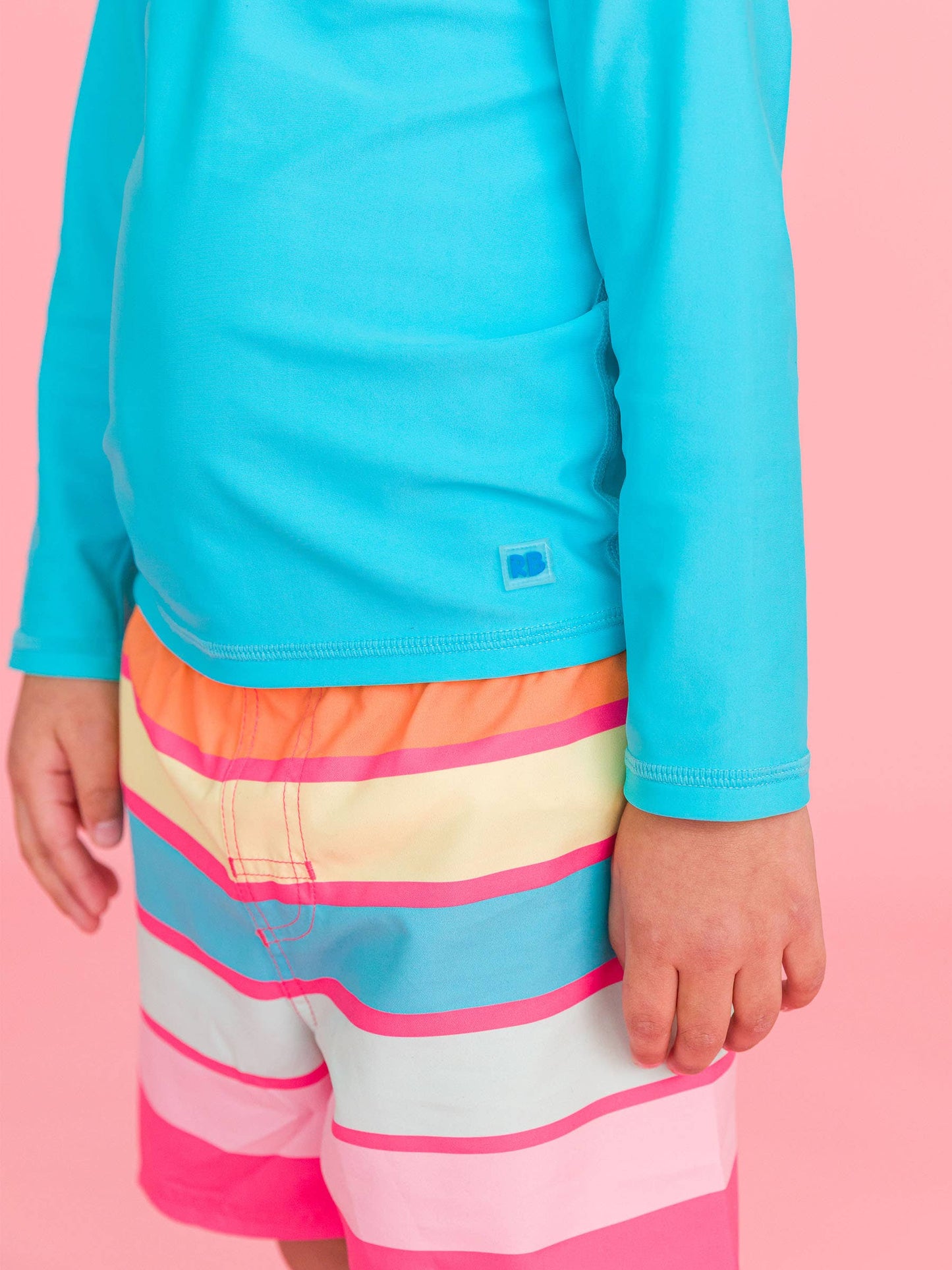 Bright Aqua Long Sleeve Rash Guard